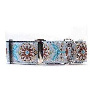 Beautiful Handmade Martingale Dog Collar 2” wide Sz. med